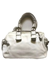 Rabeanco Handbag Genuine Lambskin Leather Shoulder Bag - White - Euc