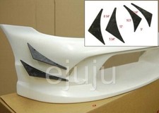 Urethane Front Bumper Lip Body Kit Canard Splitter Diffuser Sport Racing Pair