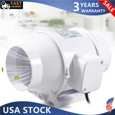 4in Kitchen Duct Exhaust Fan Ventilation Smoke Fume Extractor Fan Air Cooling