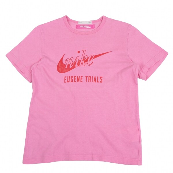 JUNYA WATANABE MAN PINK COME des GARCONS NIKE Logo T Shirt JUNYA WATANABE MAN PINK COME des GARCONS NIKE Logo T Shirt