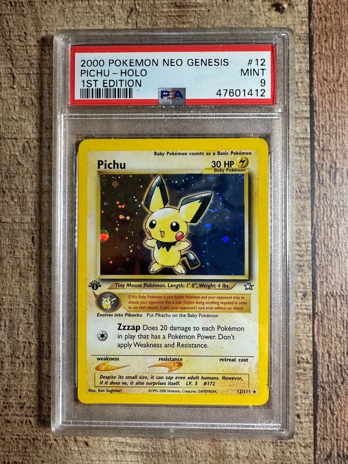 Mavin  Pokemon Card - Spanish Pichu - Neo Genesis 12/111 Holo Rare