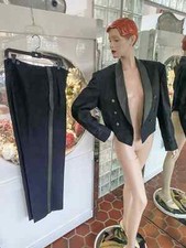 VTG 60s men Military Double Breasted Tuxedo Suit Great for a Costume Uniform 40