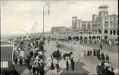 SCHEVENINGEN Briefkaart Holland ~1900/10 Boulevard am Palace Hotel Niederlande