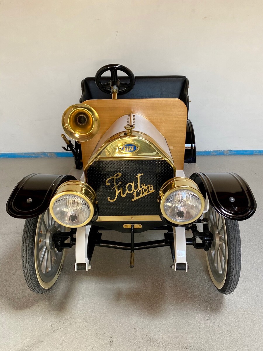 PonyCar auto Fiat 1908 motore a scoppio Zatti giocattolo bambino