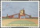 Vintage placemat THE CHALET RESTAURANT pictured Chicken On A Spit Dillsburg PA — photo 2