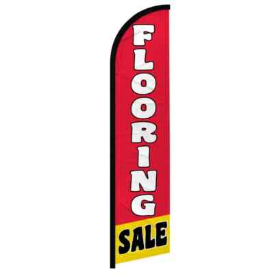 Flooring Sale Windless Full Sleeve Feather Advertising Flooring Banner Flag