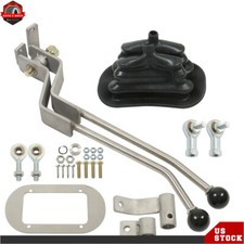 For Np205 Gm Stainless Steel Twin-stick Shifter Transfer Case Shifter With Boot