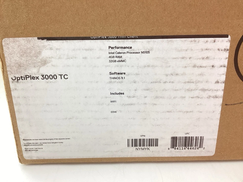 Dell OptiPlex 3000 Thin Client Celeron N5105 4GB 32GB ThinOS - Wi-Fi 6E (NYMYK) - Image 3 of 3