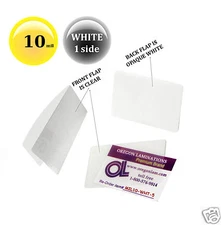 500/pack WHITE/Clear 10 Mil Military Cards Hot Laminating Pouches 2-5/8 x 3-7/8