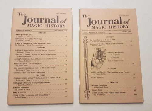 Two issues : The Journal of Magic History  1979- 1980