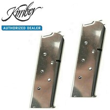 Lot Of 2 Kimber Compact Ultra .45 Acp Oem 7-rd Magazines Stainless - 1000173a