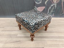 Leopard print bench, Purse bench, Bed end bench, Furry bench, Dining table bench