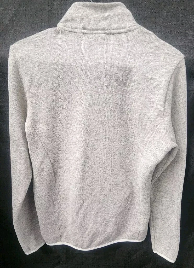 VETEMENTS Charles River Apparel Taglia Media 1 4 Zip Pullover Felpa con Cappuccio Giacca NUOVO Grigio