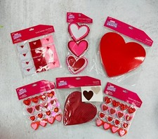 Valentine's Day Craft Supply Felt Heart Foam Shape Sticker Heart Die Cut Teacher