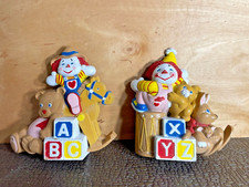 1995 Burwood Clown Nursery Vintage Wall Hangings Decor