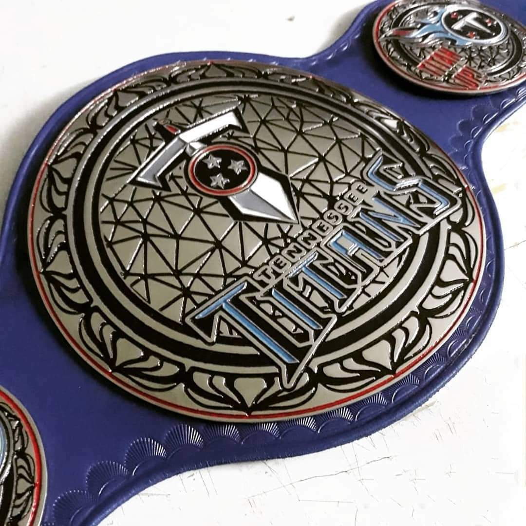 Tennessee Titans Sack Champion championship belt