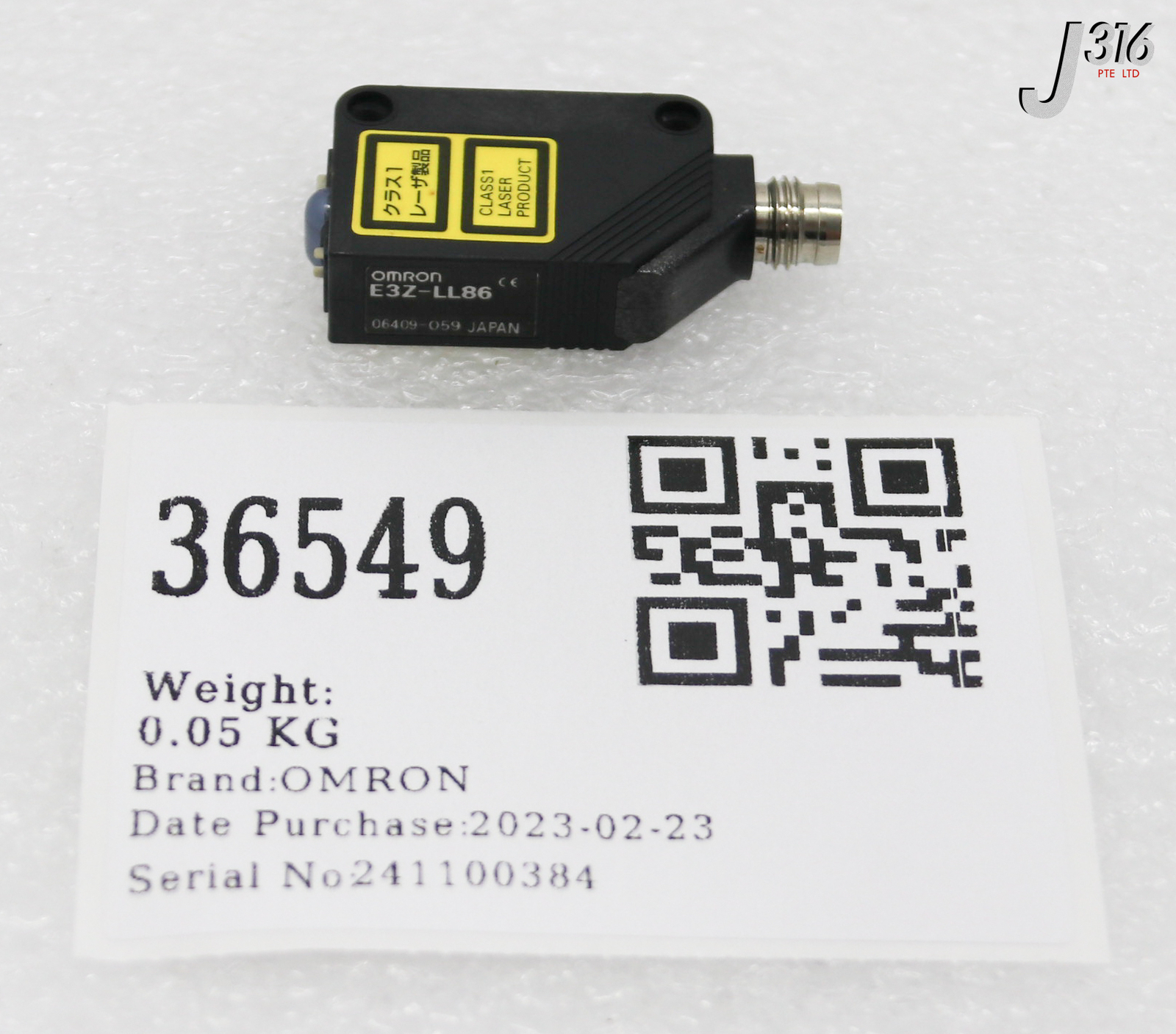36549 OMRON PHOTOELECTRIC SWITCH E3Z-LL86