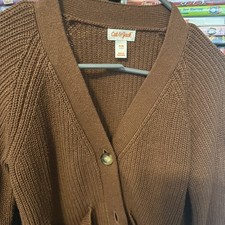 Cat And Jack Brown Child  s Cardigan. Smoke Free. Great Shape.