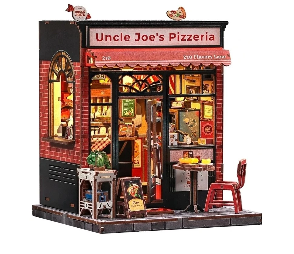 Fattoria In Miniatura Fai-da-Te – Kit Modello Casa Delle Bambole 3D In Scatola Di Latta Retrò – Con Luci LED – Regalo Creativo