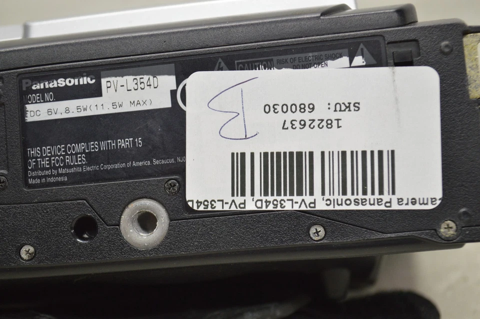 Panasonic PV-L354D Camcorder Palmcorder - Image 4 of 4