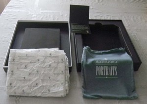 EMPTY Waterford Crystal Gift Box + Dust bag tissue card About 13.5 x 11.5 inch