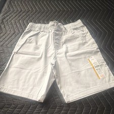 Boys Shorts Elastic Waist Pockets Flat Front