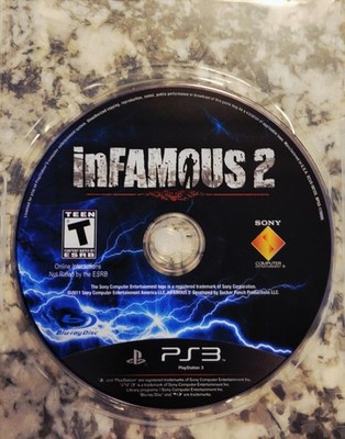 Infamous 2 (Sony PlayStation 3 PS3)  DISC ONLY  TESTED & WORKING/FAST SHIPPING 