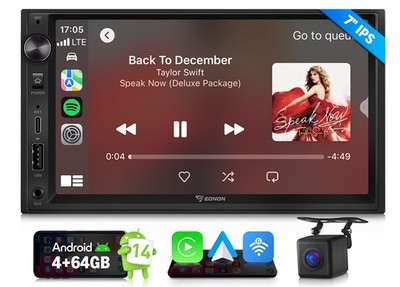 Eonon UX7A 2DIN Android Radio CarPlay Android Auto WiFi6 GPS RDS 7'' IPS Display