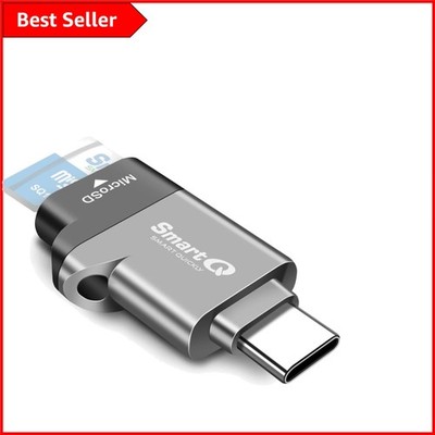 Kompakter USB 3.0 Typ-C Kartenleser für microSDXC & microSDHC - Midnight Grey