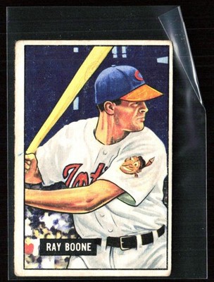 Ray Boone 1951 Bowman RC D #54 Cleveland Indians