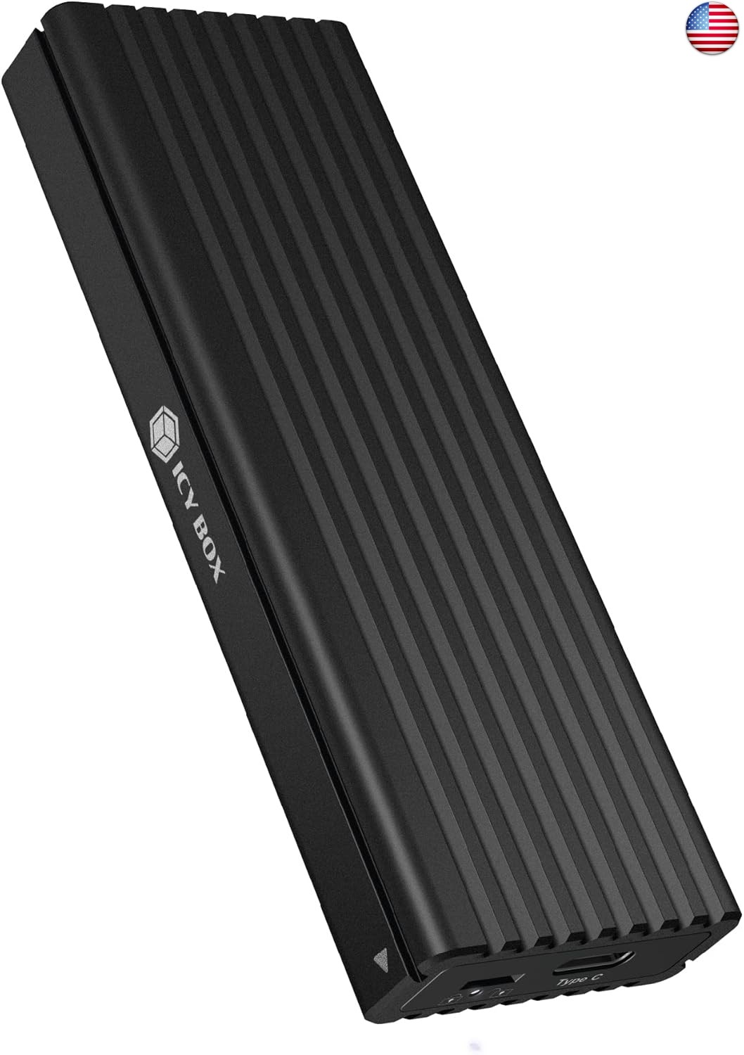 M.2 NVMe SSD Gehäuse, ICY BOX USB 3.2 Gen 2 (10 Gbps) auf NVME PCIe SSD