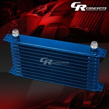 11-row 10an Full Aluminum Universal Enginetransmission Racing Oil Cooler Blue