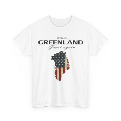 Make Greenland Great Again T-Shirt, Greenland 51st State USA Flag Shirt