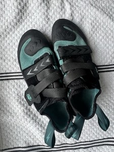 Evolve Climbing Shoes/ Green/ 9.5/ clean 