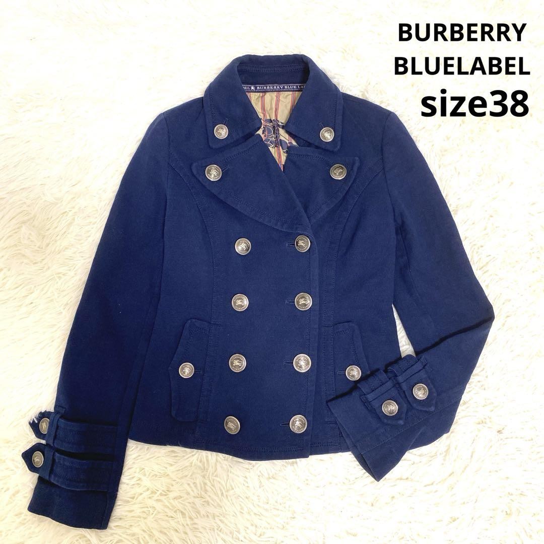 Burberry Blue Label Double Button Short Jacket Navy 38