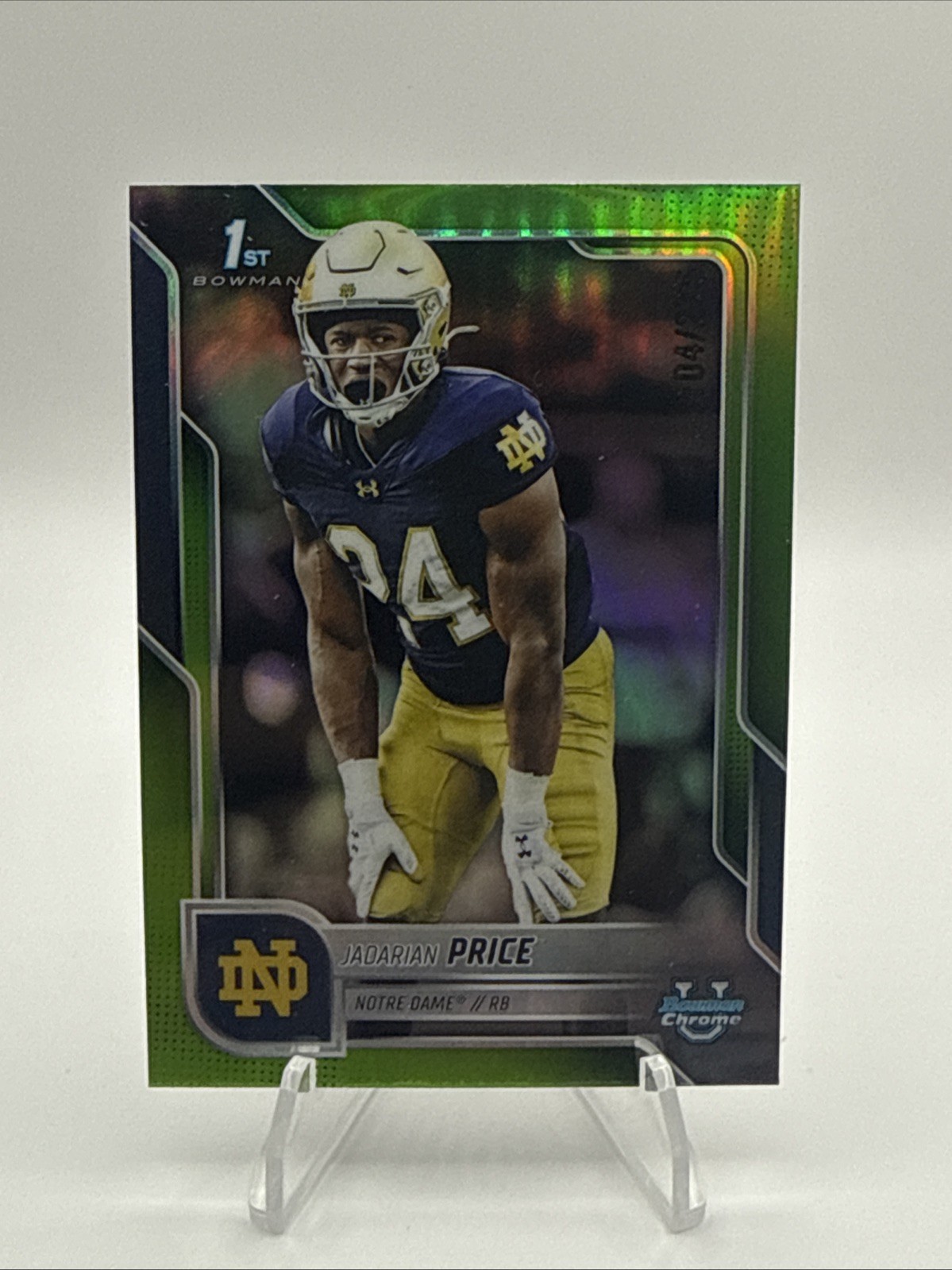 2025 Bowman U Chrome Lime Green Refractor /275 Jadarian Price #117