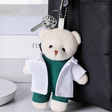 Docteur Ours en peluche, manteau blanc, ours en peluche pour filles,