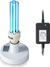 25W UV Light, Ozone Free Ultraviolet Light with 3-Gear Timer, Portable Powerful