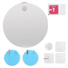 Fogless Shower Mirror for Shaving, Flat Anti Fog and Shatterproof Mirror Bath...