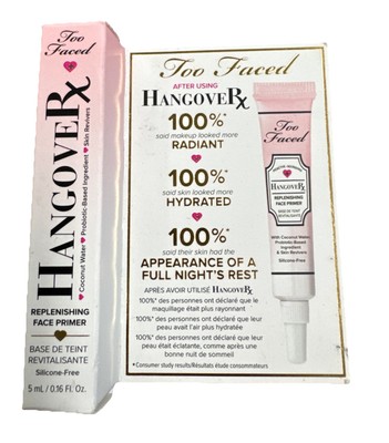 Too Faced Hangover Rx Replenishing Face Primer 0.16oz 5mL Travel Size