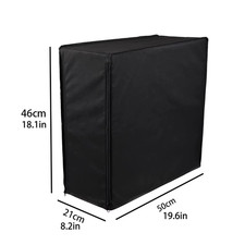 Computer Dust Cover - Black Desktop Protector for Mid-Tower Computers, Durable 