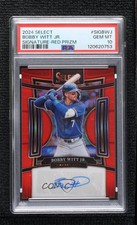 2024 Select Signatures Red Prizm 62/99 Bobby Witt Jr PSA 10 GEM MT Auto b4d