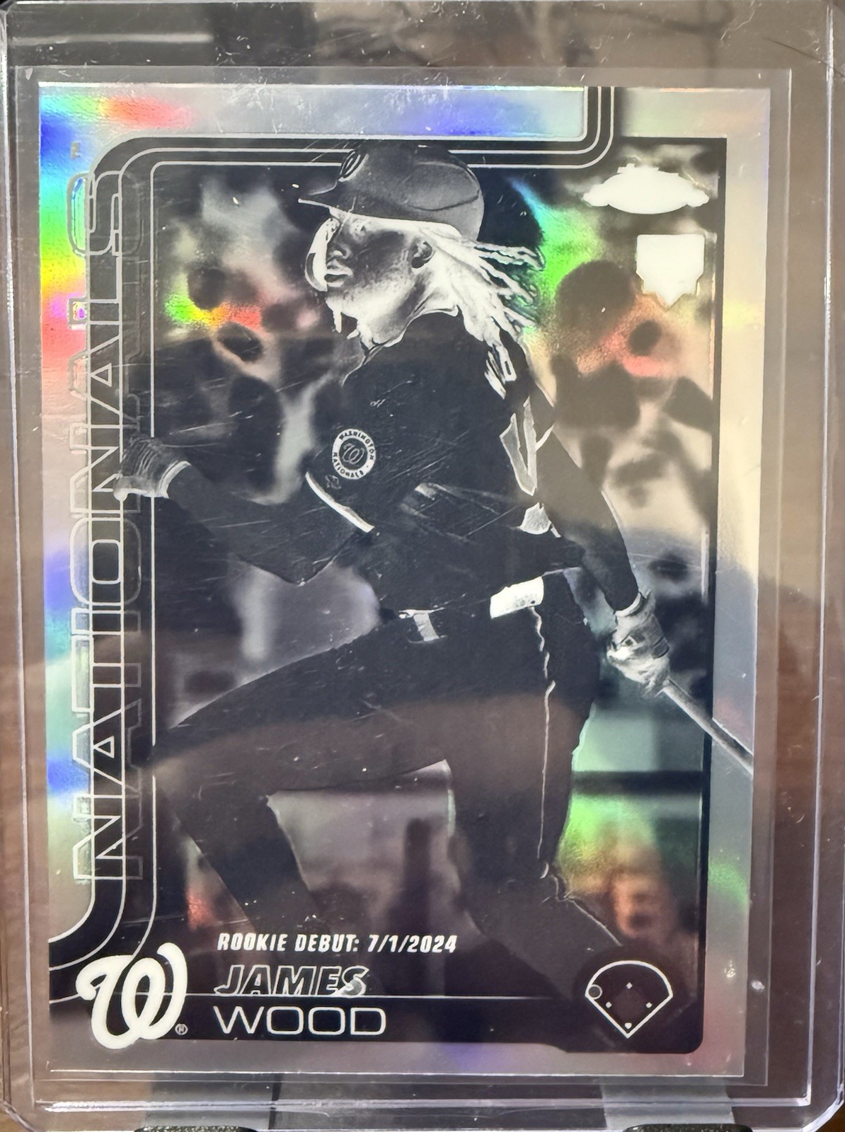 2025 Topps Chrome - James Wood #132 Negative Refractor (RC)