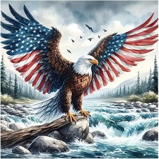 Eagle Diamond Painting Kits for Adults, Round Full Drill Diamond Art Kits, 5D