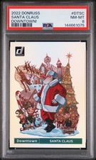 2022 PANINI DONRUSS DOWNTOWN #DTSC SANTA CLAUS PSA 8