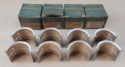 Set of 4 New NOS 1932-1938 Ford Flathead V8 90 HP Rod Bearing Detroit 9B020 STD