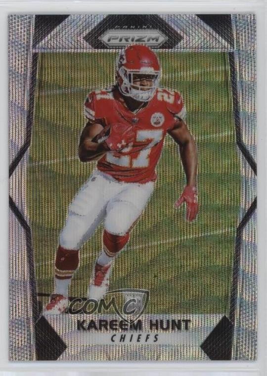 2017 Panini Prizm Rookies Blue Wave Prizm 13/149 Kareem Hunt #253 nd3