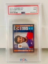 2013 Panini UEFA Champions League Mohamed Salah Rookie Card #372 PSA 9. rookie card picture