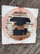 vintage army lorry military Mod sign