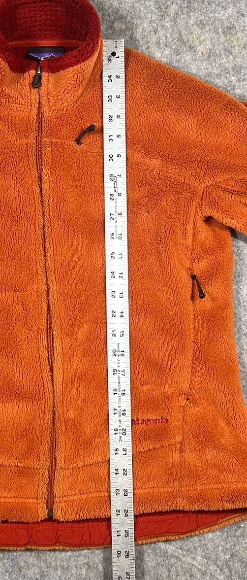 Patagonia R4 Fleece Jacket Women’s L Orange Polartec Full Zip USA Vintage READ thumbnail 10
